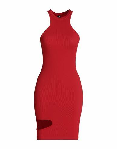 Andreādamo Woman Mini dress Red Polyamide, Elastane Cover