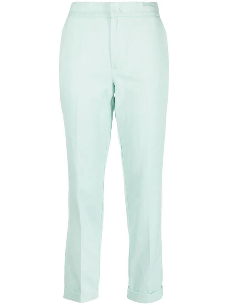 TWINSET cropped straight-leg trousers - Green Cover