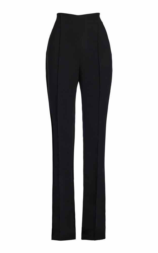 Maticevski - Favourable Pintucked Stretch-Cotton Pants - Black Cover