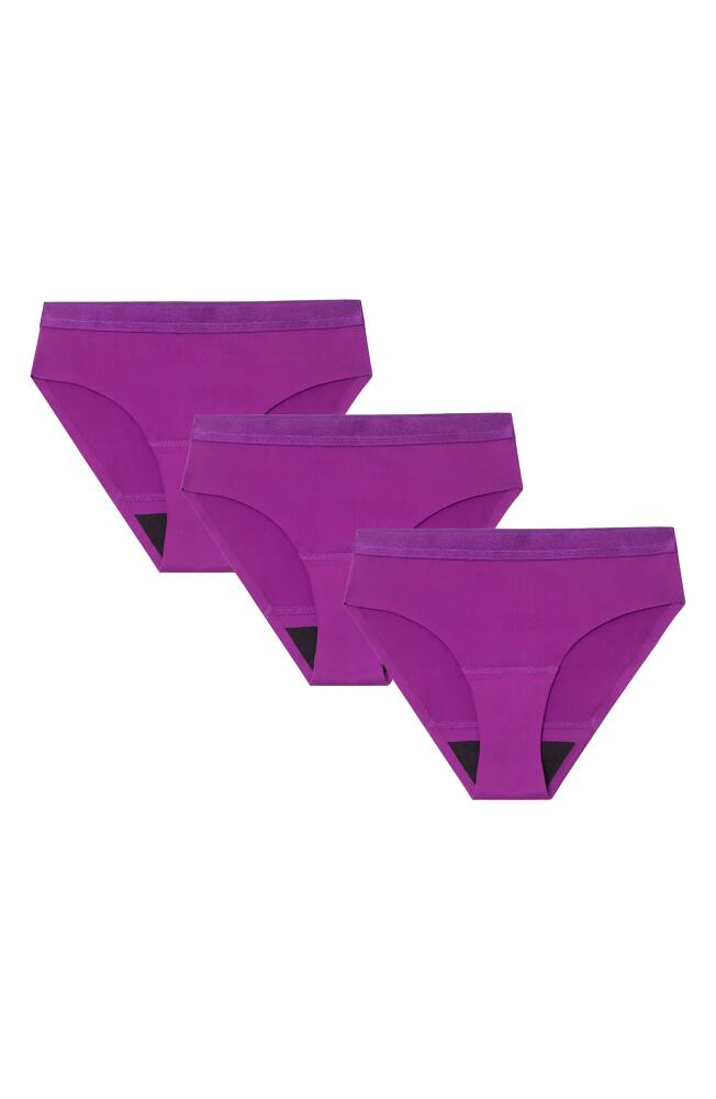 Proof® 3-Pack Teen Period & Leakproof Briefs in Purple Cover