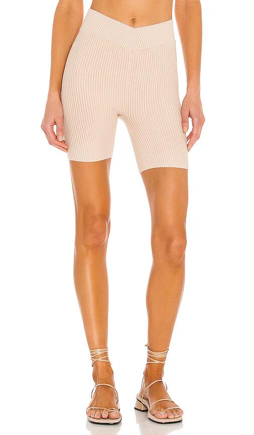 Lovers and Friends V Waist Biker Shorts in Nude Cover