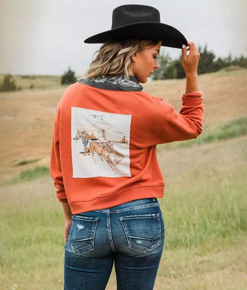 Sterling & Stitch Western Patch Pullover Cover