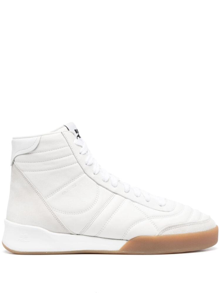 Courrèges Club02 lace-up leather sneakers - White Cover