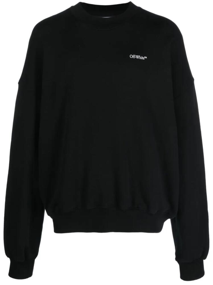 Off-White Scratch Arrow-print cotton sweatshirt - Black Cover