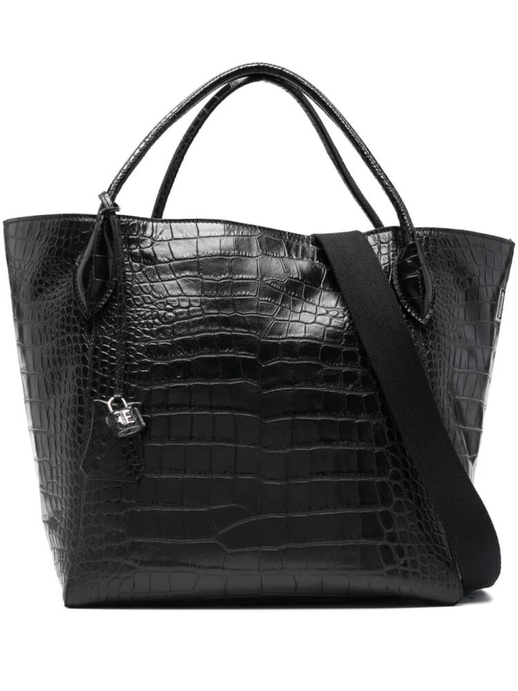 Ermanno Scervino crocodile-embossed tote bag - Black Cover