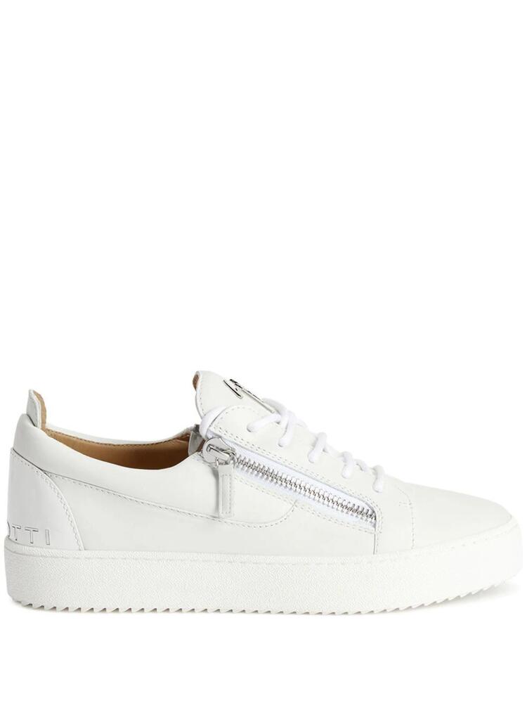 Giuseppe Zanotti zip-details low-top sneakers - White Cover