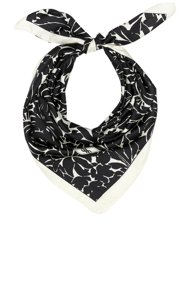 Saint Laurent Multi-Leaves Scarf in Black Cover