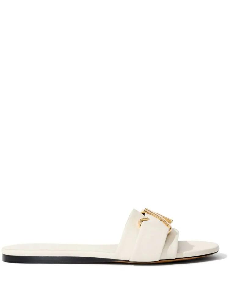 Proenza Schouler Monogram slide sandals - White Cover