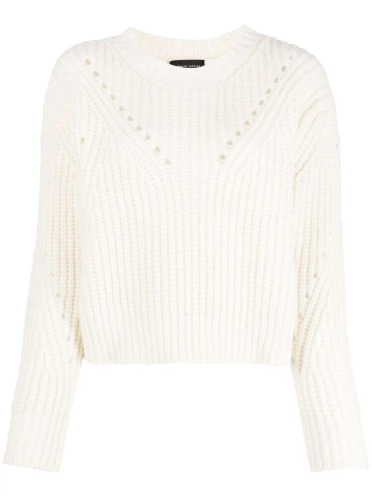 Roberto Collina crew-neck wool-blend jumper - Neutrals Cover