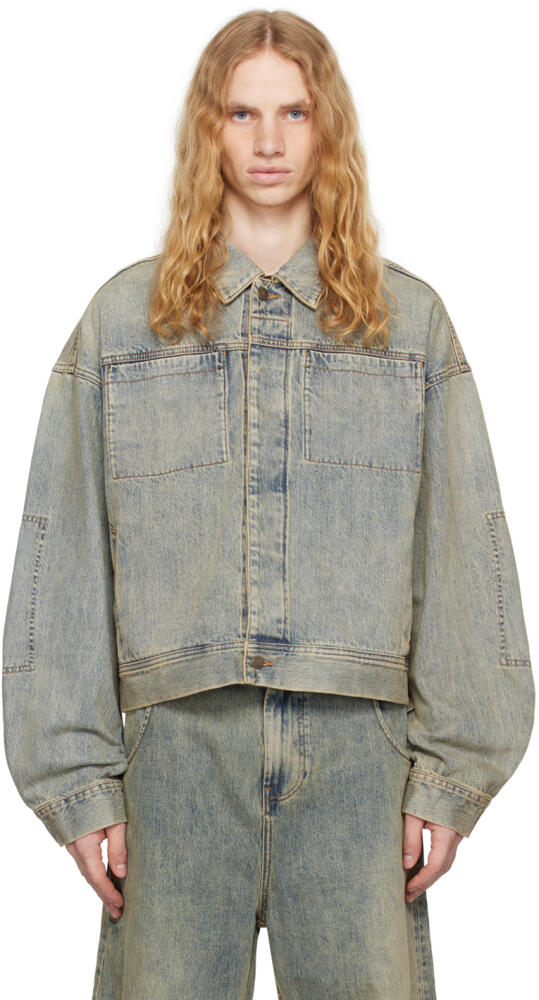 Entire Studios Blue Gem Denim Jacket Cover