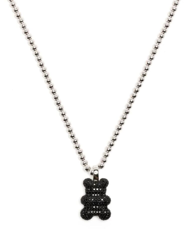 APM Monaco Mood Yummy Bear embellished necklace - Silver Cover