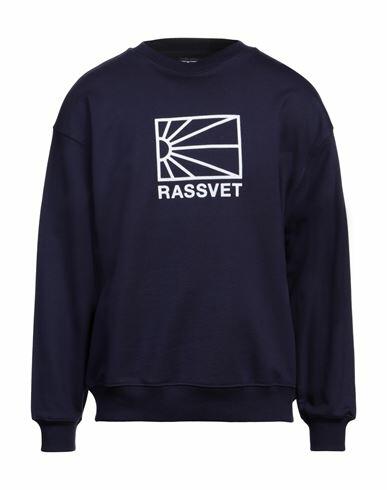 Rassvet Man Sweatshirt Navy blue Cotton Cover