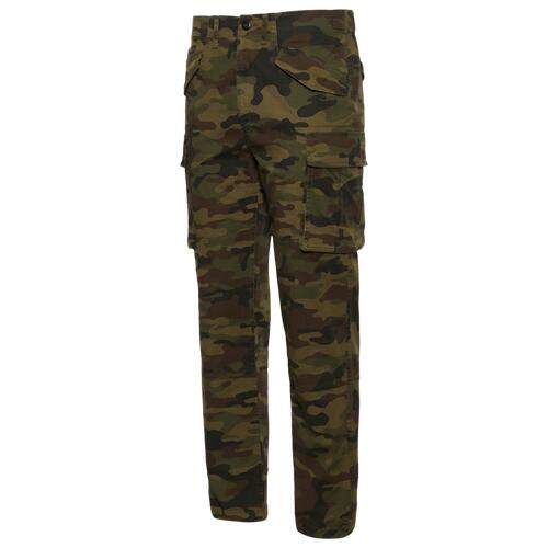 LCKR Black Hawk Cargo Pants - Mens Woodland Camo/Green Cover