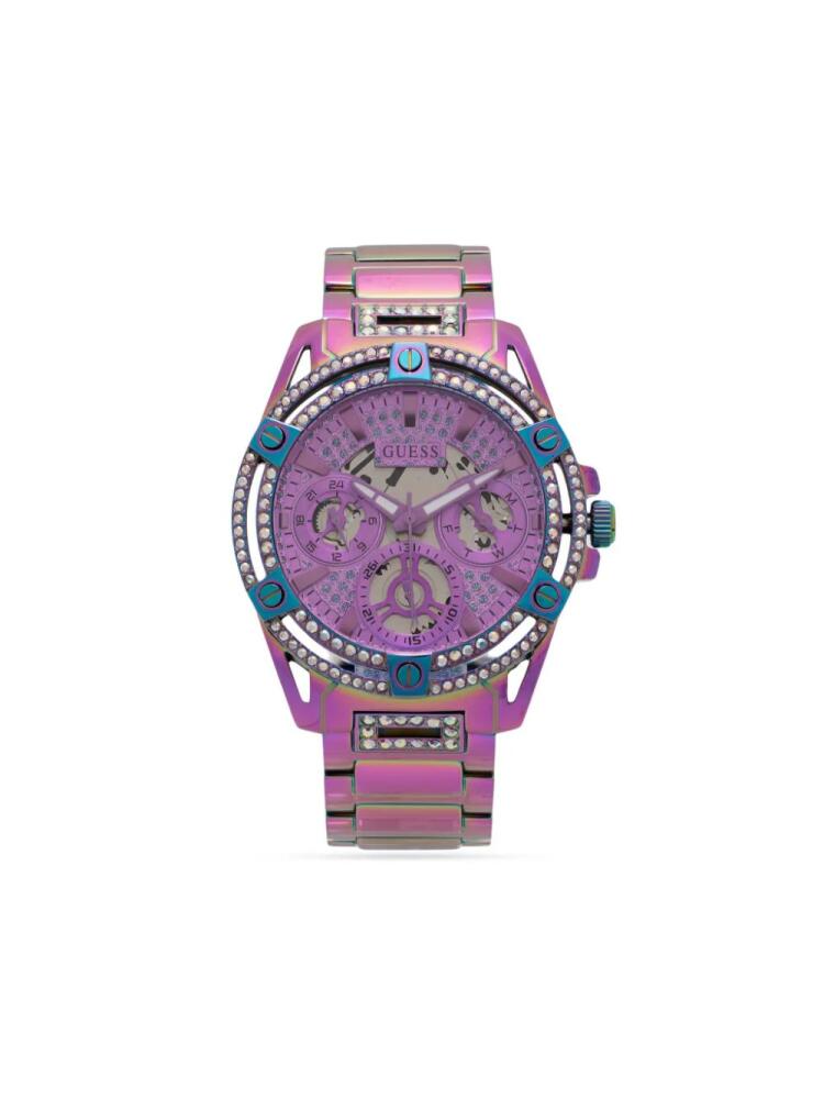 GUESS USA Queen quartz 42mm - Purple Cover