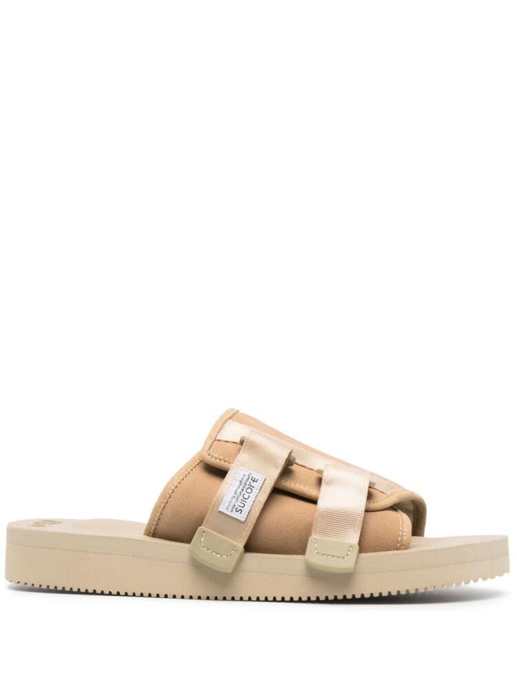 Suicoke touch-strap slides - Neutrals Cover