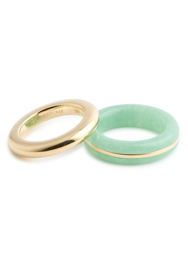 BY Pariah Essential Rings - set of two - Green Cover