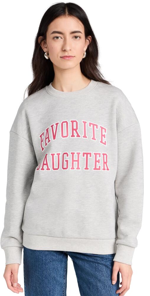 Favorite Daughter Collegiate Sweatshirt Heather Grey Cover