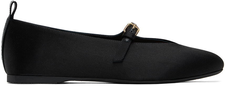 JW Anderson Black Satin Ballerina Flats Cover