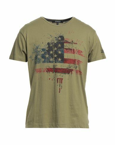 Trussardi Action Man T-shirt Military green Cotton Cover