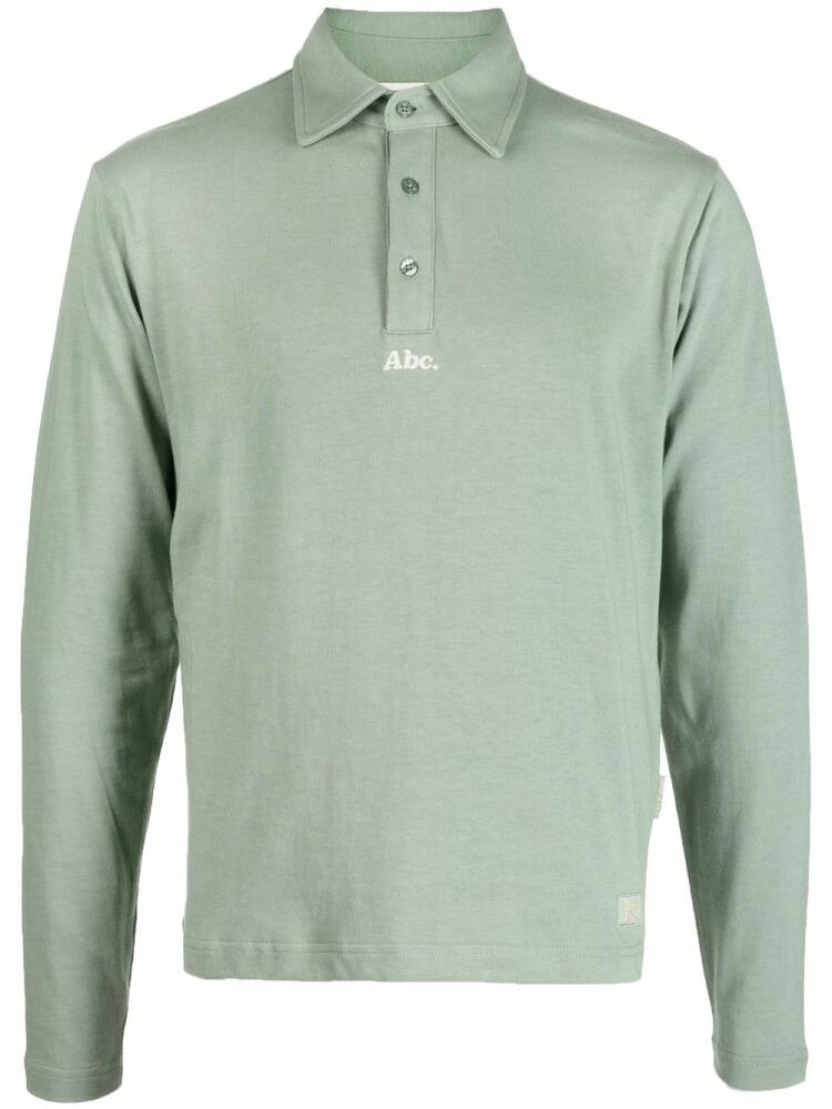 Advisory Board Crystals embroidered-logo polo-style sweater - Green Cover