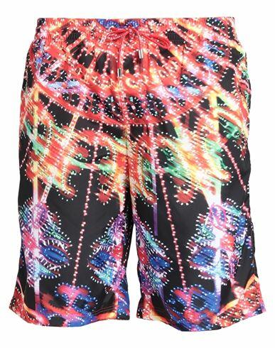 Dolce & gabbana Beachwear Man Swim trunks Tomato red Polyester, Polyamide, Elastane Cover