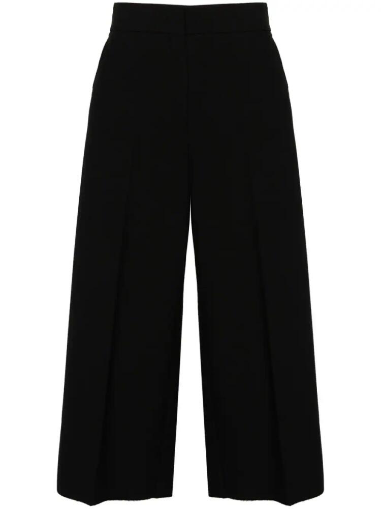 MSGM wide-leg cropped trousers - Black Cover