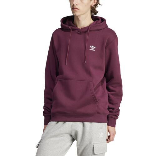 adidas Originals Essentials Pullover Hoodie - Mens White/Maroon Cover