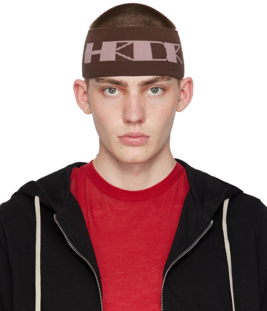 Rick Owens DRKSHDW Brown 'HRDR' Headband Cover