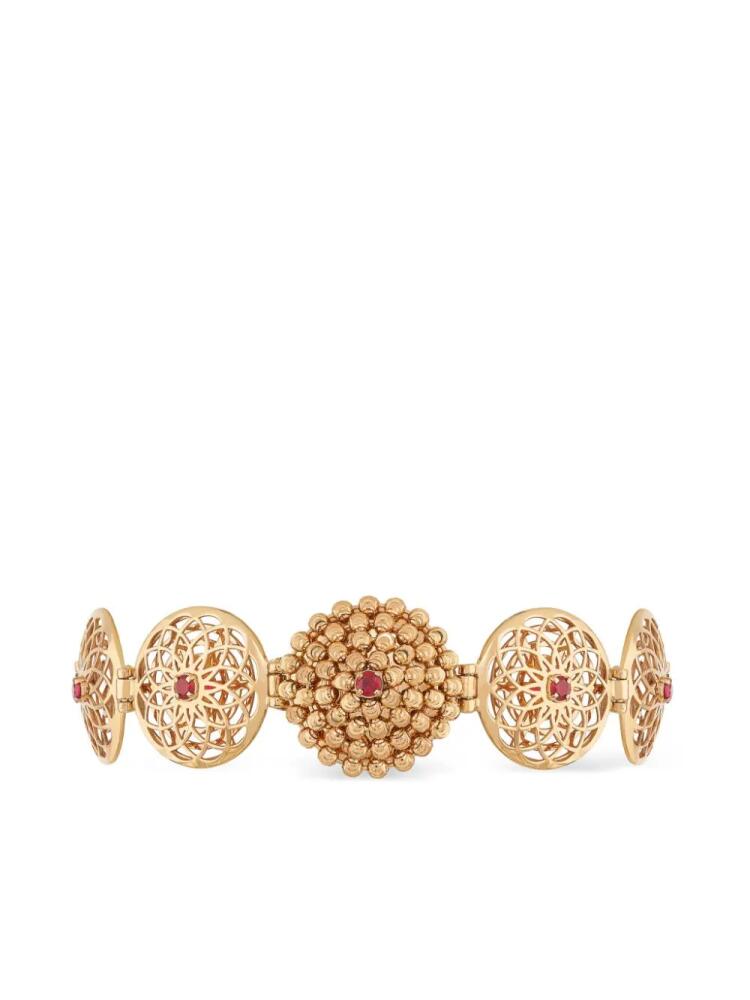 Officina Bernardi 18kt yellow gold Mimosa ruby bracelet Cover