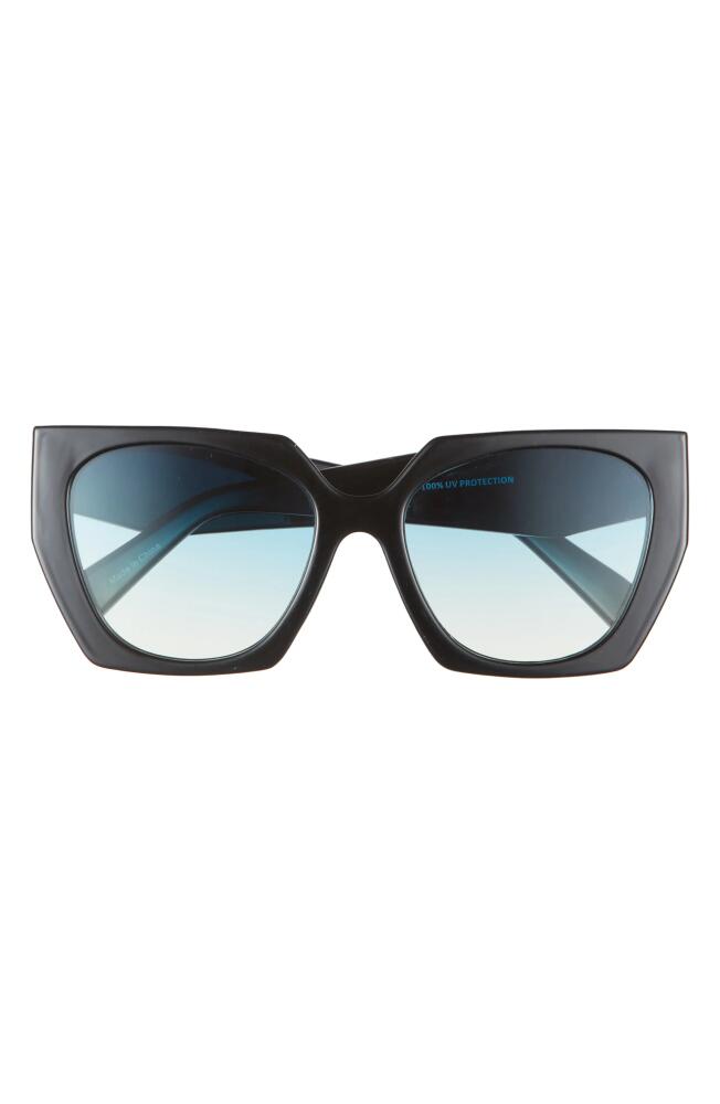 BP. Gradient Angular Sunglasses in Black Cover