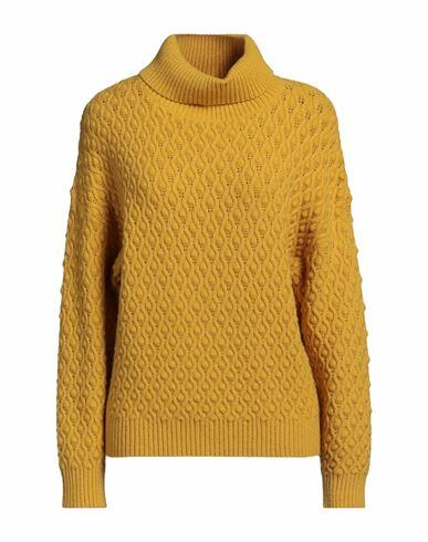 Take-two Woman Turtleneck Yellow Viscose, Nylon, Polyester, Acrylic Cover