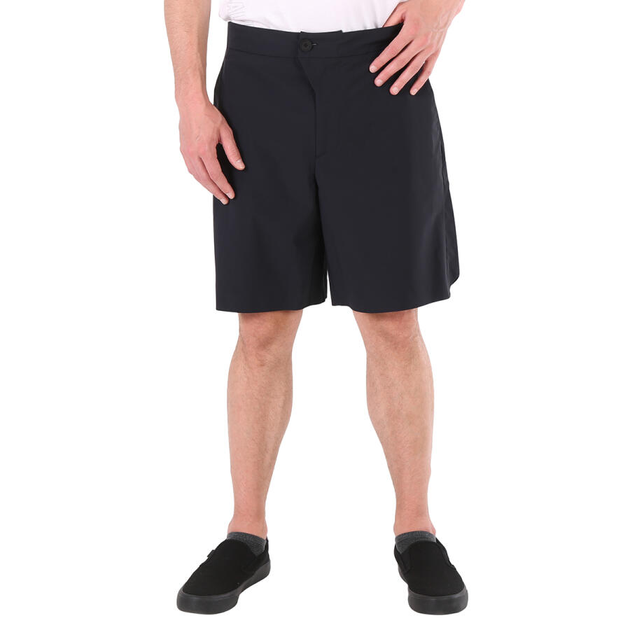 A Cold Wall Mens Black Noos Wide-Leg Bermuda Shorts Cover