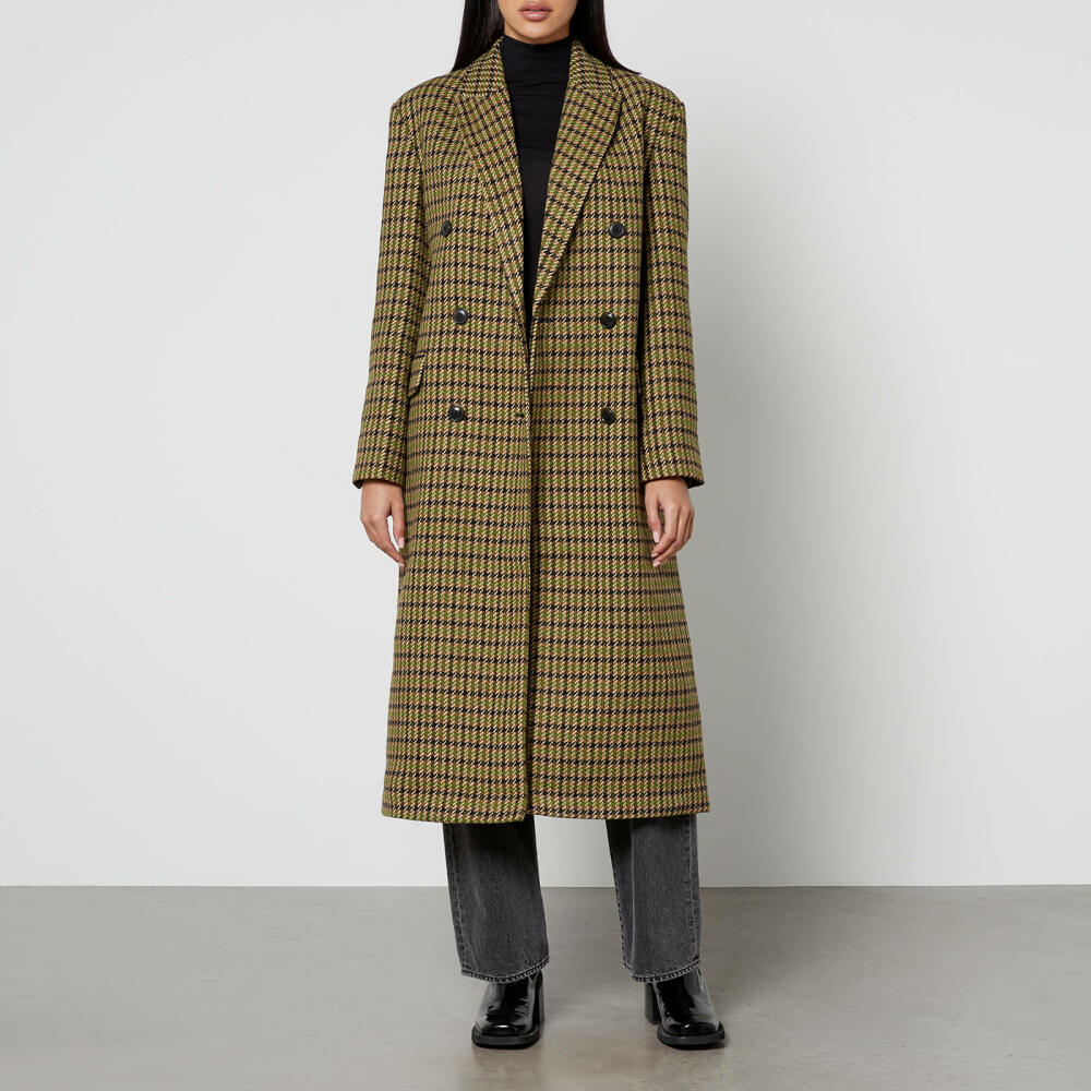 Aligne Kennedy Checked Twill Double-Breasted Coat - EU 42/UK 14 Cover