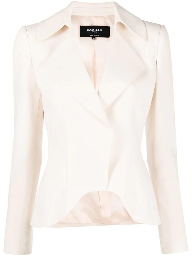 Rochas button-front wrapped blazer - Neutrals Cover