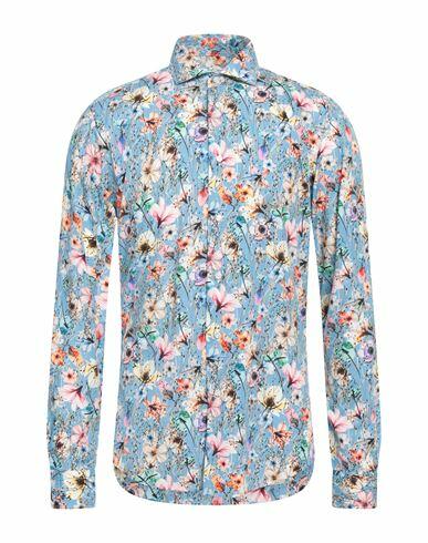 Brian Dales Man Shirt Sky blue Cotton Cover