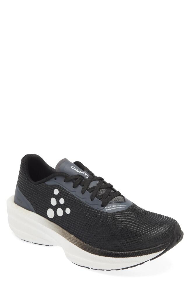 Craft Pro Endur Distance Running Shoe in Black/White Cover