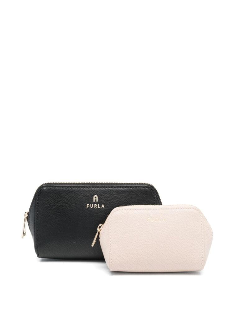 Furla Continental leather make up bag - Black Cover