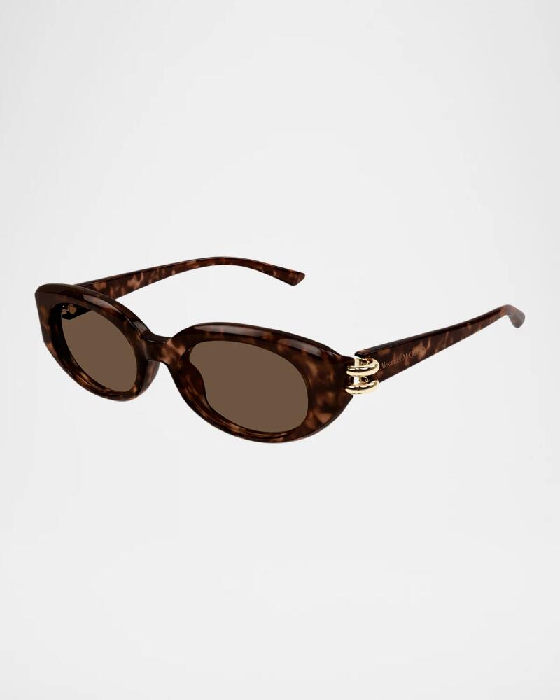 Alexander McQueen AM0469S Round Acetate Sunglasses Cover