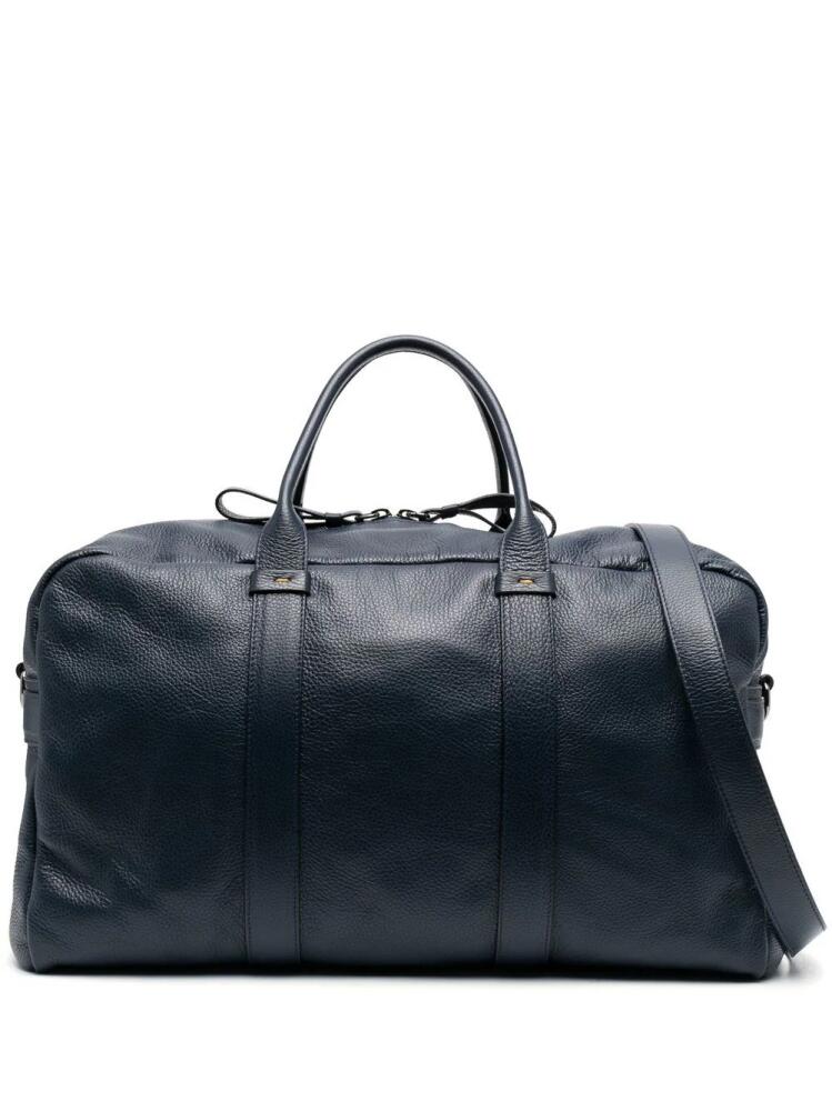 Doucal's leather weekend bag - Blue Cover