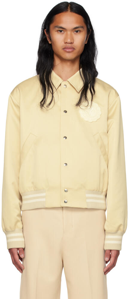 AMI Paris Yellow Teddy Bomber Jacket Cover