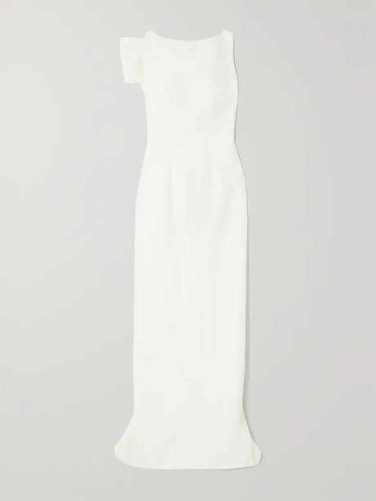 Safiyaa - Celestia Draped Stretch-crepe Gown - Ivory Cover