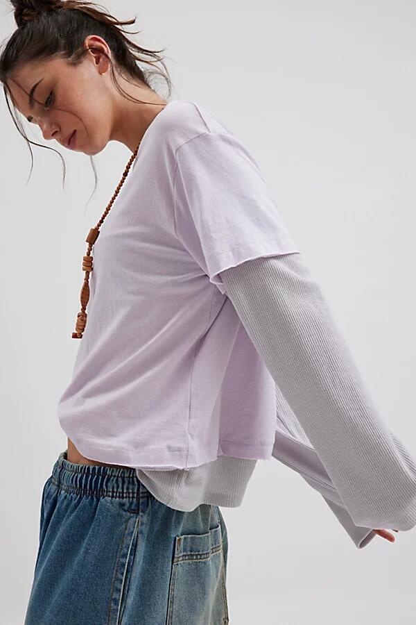 BDG Ollie Layered Twofer Tee in Lilac Cover