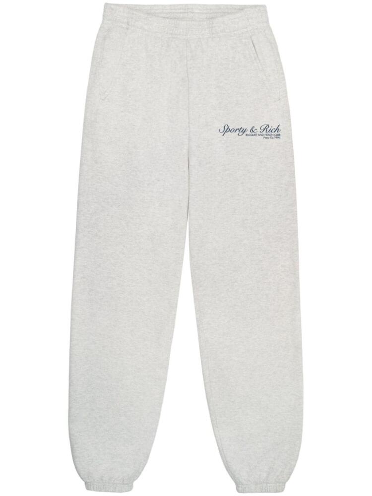 Sporty & Rich logo-print sweatpants - Grey Cover