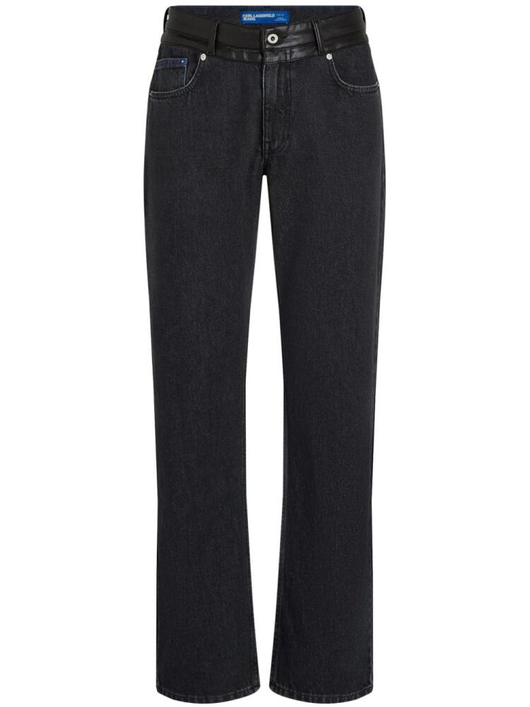 Karl Lagerfeld Jeans straight-leg jeans - Black Cover