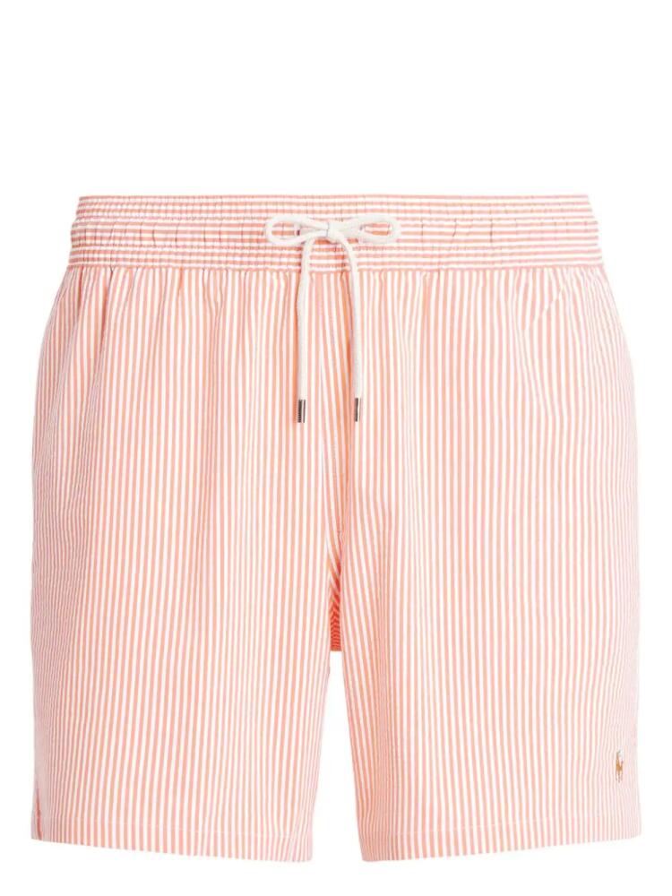 Polo Ralph Lauren stripe-pattern swim shorts - Orange Cover