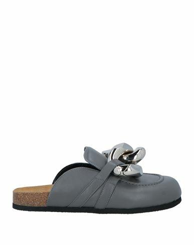 Jw Anderson Man Mules & Clogs Grey Calfskin Cover