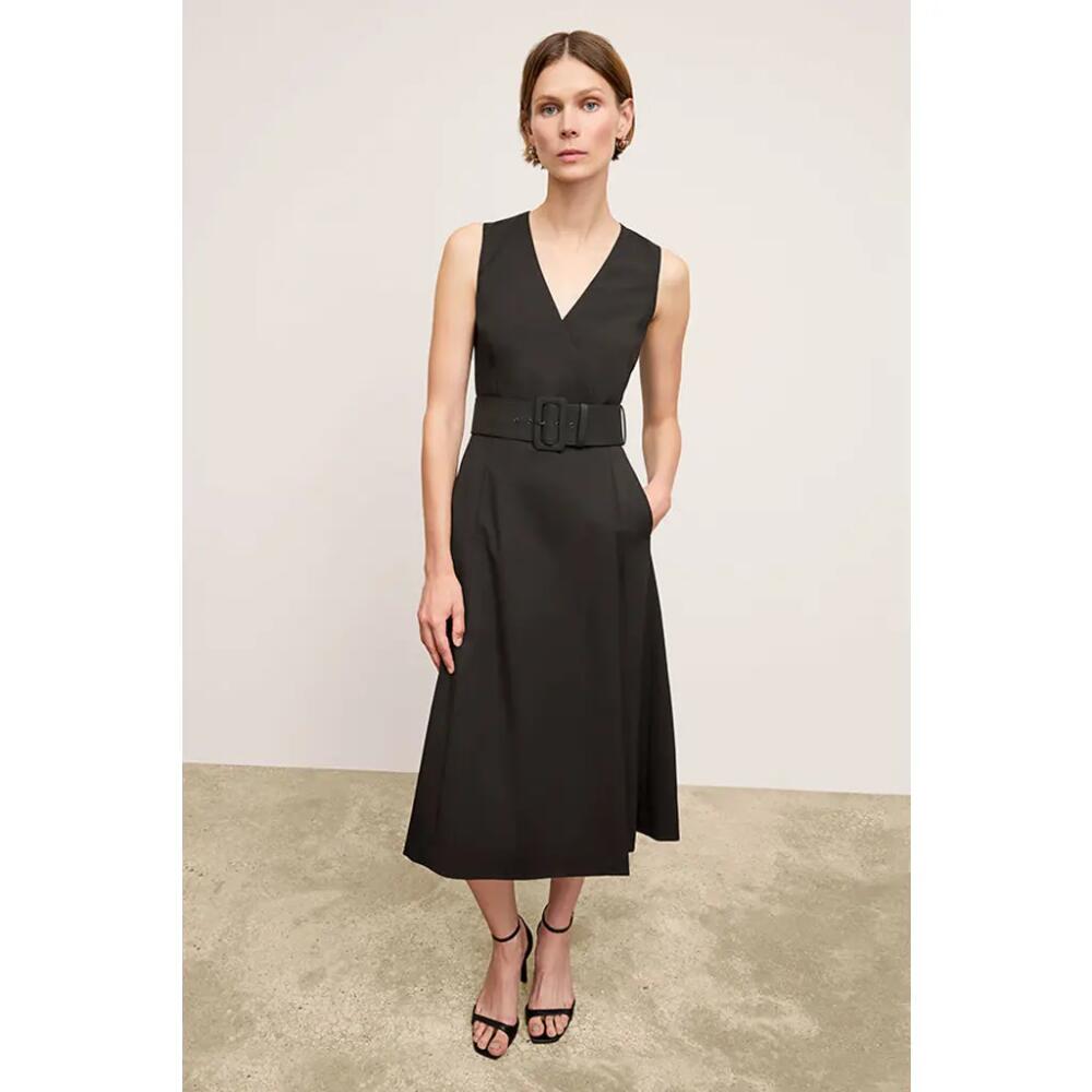 M.M.LaFleur Angel Dress - Washable Wool Twill in Black Cover