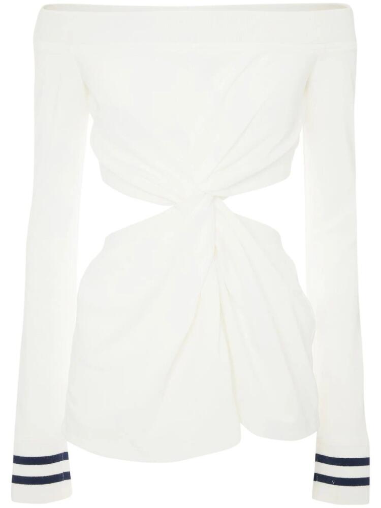 JW Anderson off-shoulder cut-out blouse - White Cover