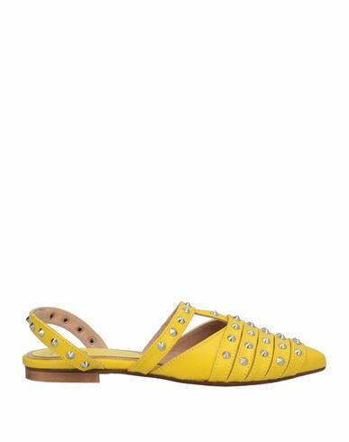 Unlace Woman Ballet flats Yellow Soft Leather Cover