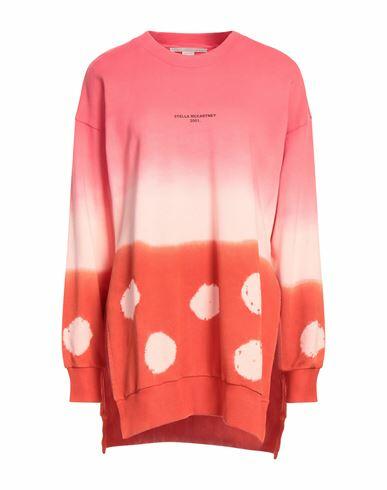 Stella Mccartney Woman Sweatshirt Coral Cotton Cover